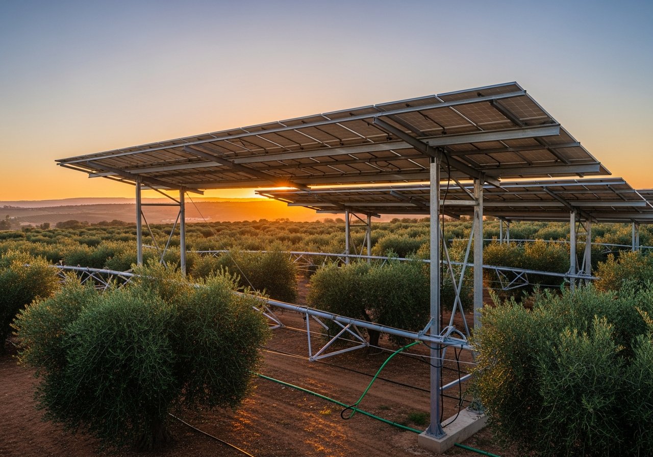 Agri-voltaic Olive Grove